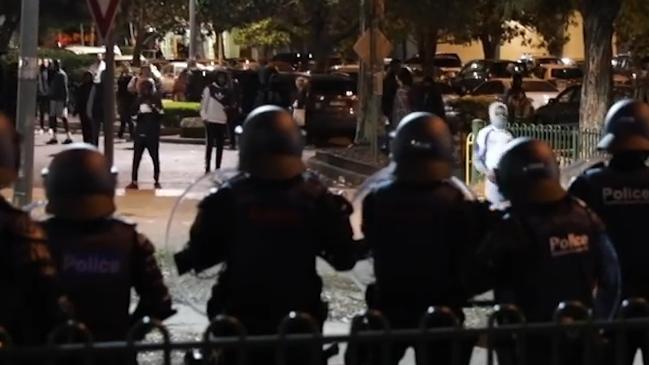 Riot police quell Flemington disturbance
