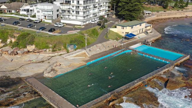 The Dee Why rock pool at the southern end of Dee Why Beach where Butruk Butruk, 68, — who has been diagnosed with dementia — allegedly exposed himself to members of the public. Picture: Manly Daily