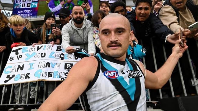 The forward is one of the favourites at the Power. (Photo by Daniel Carson/AFL Photos via Getty Images)