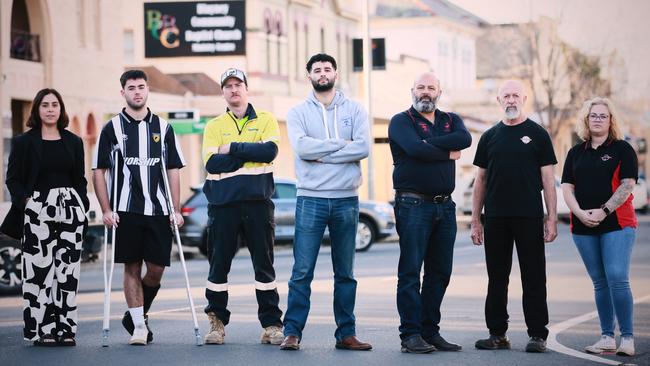 Community members from Blayney who are upset that the federal government stopped a gold mine from going ahead in the area. Picture: Graham Schumann