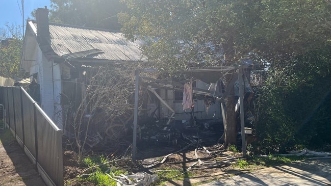 A man has been left fighting for life after a house fire in Sydney's west. Picture: Fire and Rescue NSW