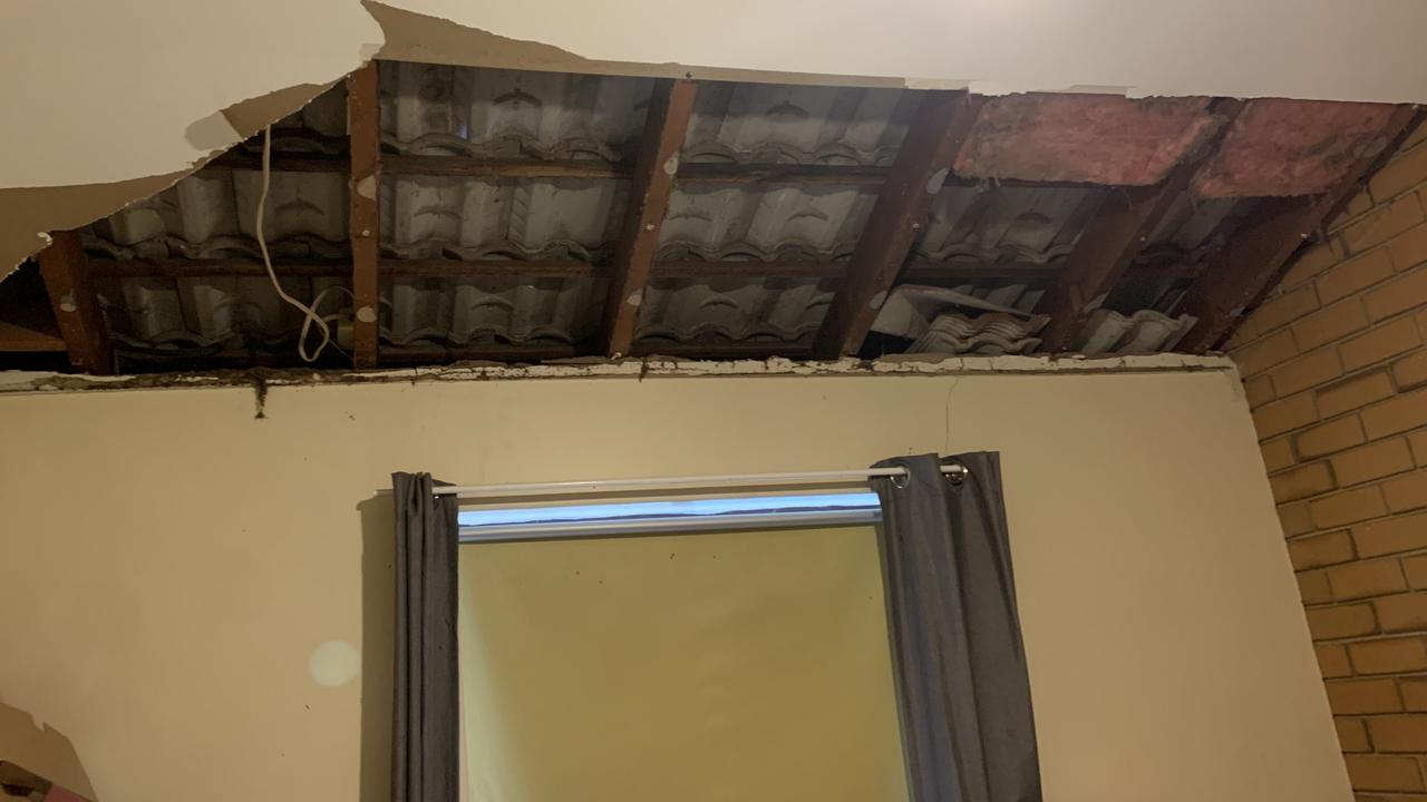 Damage to a Housing Trust property in Adelaide’s east, which its tenant says took more than five months to fix. Picture: supplied