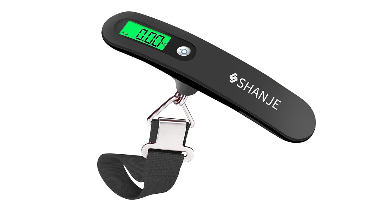 This luggage scale is a true money saver. And that's not just because it costs less than $20. Picture: Amazon Australia