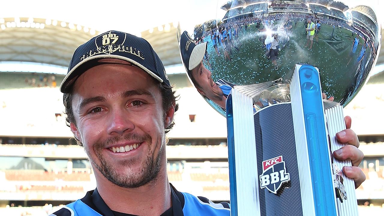 Travis Head captained the Strikers to a maiden BBL title last year.