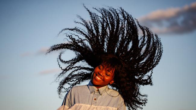 Adelaide rapper Tkay Maidza pictured in Gilman. Picture: Matt Turner