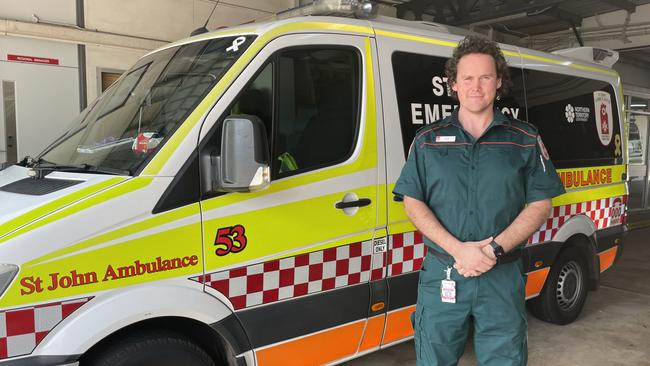 James Stewart is Regional Manager of St John NT has witnessed firsthand the tragedy of the road toll. Picture: Bethany Griffiths