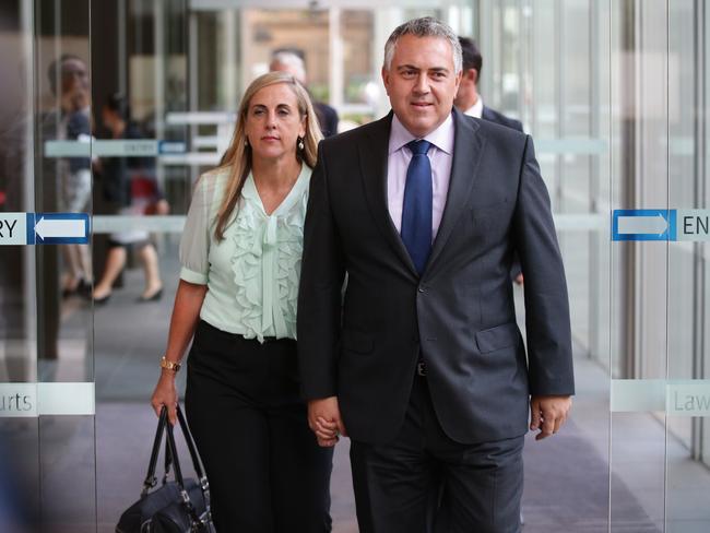 Joe Hockey and his wife Melissa Babbage / Picture: Cameron Richardson