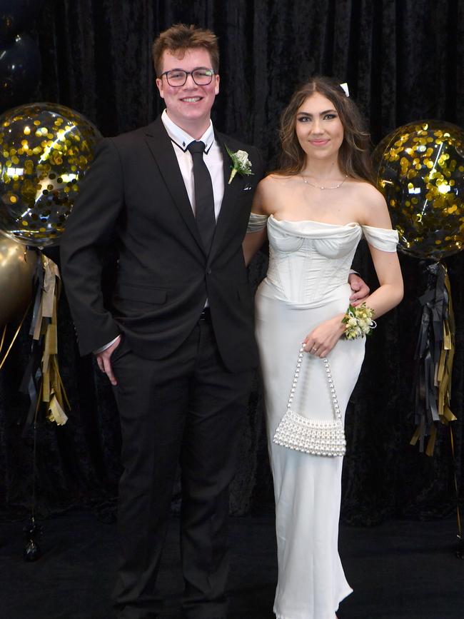 SCHOOL FORMAL 2022 - CALVARY CHRISTIAN COLLEGE. Jack Forde and Keziah Jeremiah. Picture: Evan Morgan