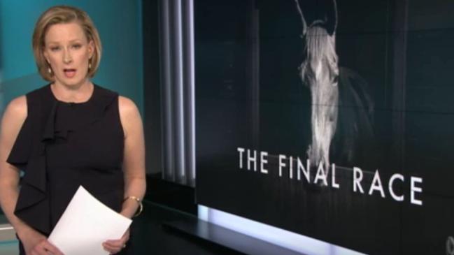 Leigh Sales presents the ABC's The Final Race on 7.30 last month.