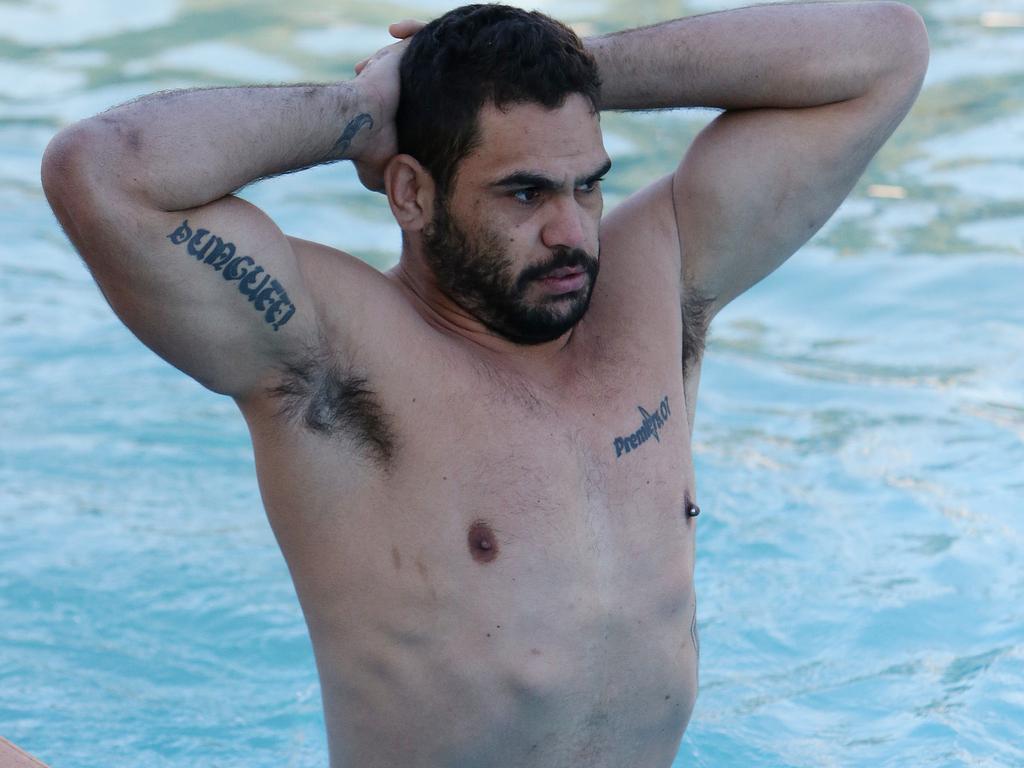 Greg Inglis is feeling fresh. Picture: Peter Wallis.