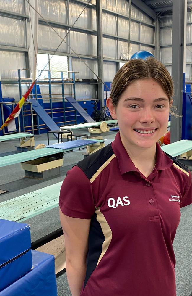 Emily Francis has come from a gymnastics background.