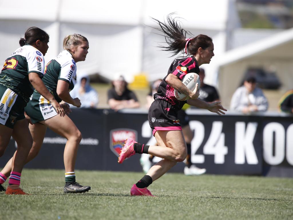 Koori Knockout - Day 4 Womens GF Redfern All Blacks v Bourke Warriors Monday, 7 October 2024 Hereford St, Bathurst NSW 2795, Australia, Picture Warren Gannon Photography