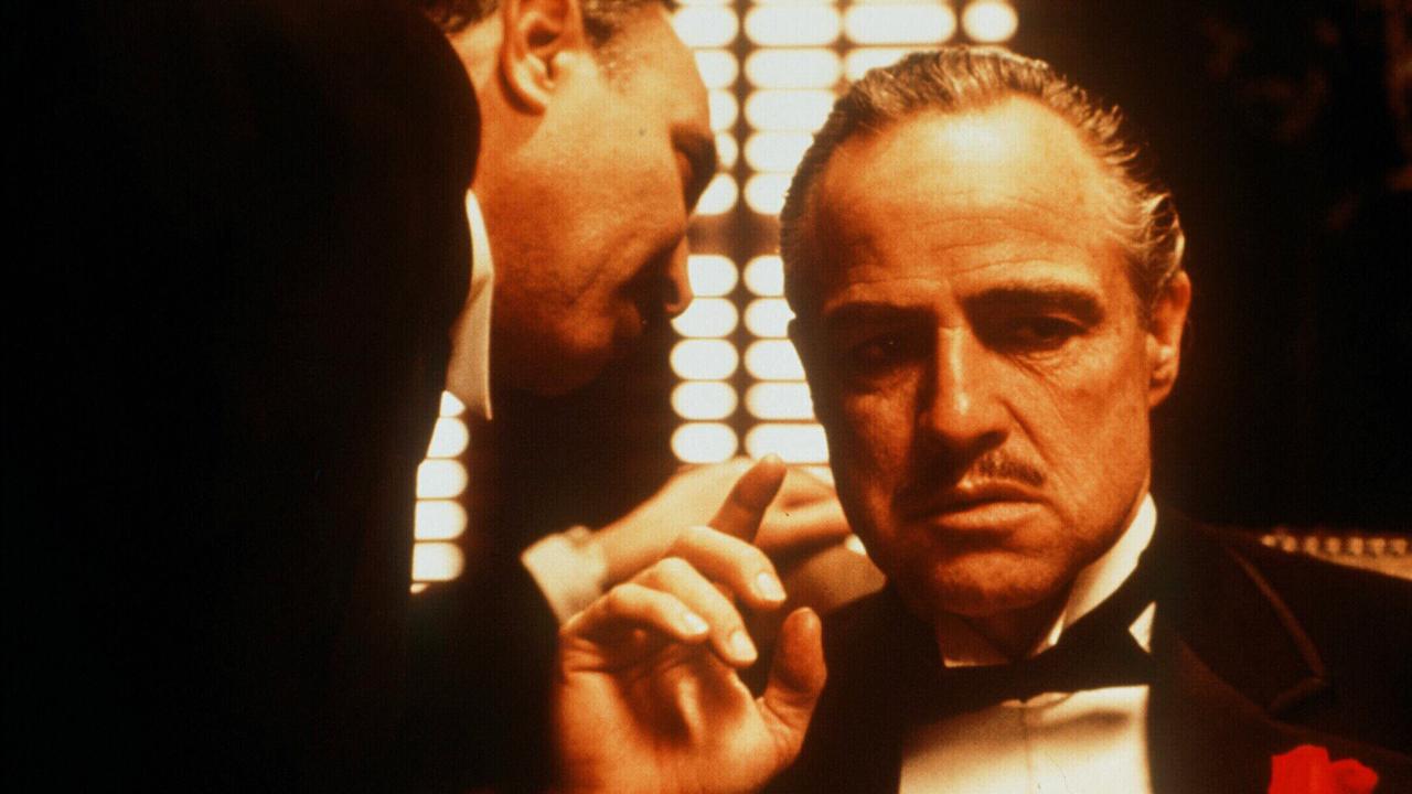 Marlon Brando in scene from 1972’s The Godfather.