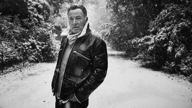 The wintry Letter To You photos were taken by acclaimed shooter Danny Clinch in and around Central Park in 2018. Picture: Supplied/Danny Clinch