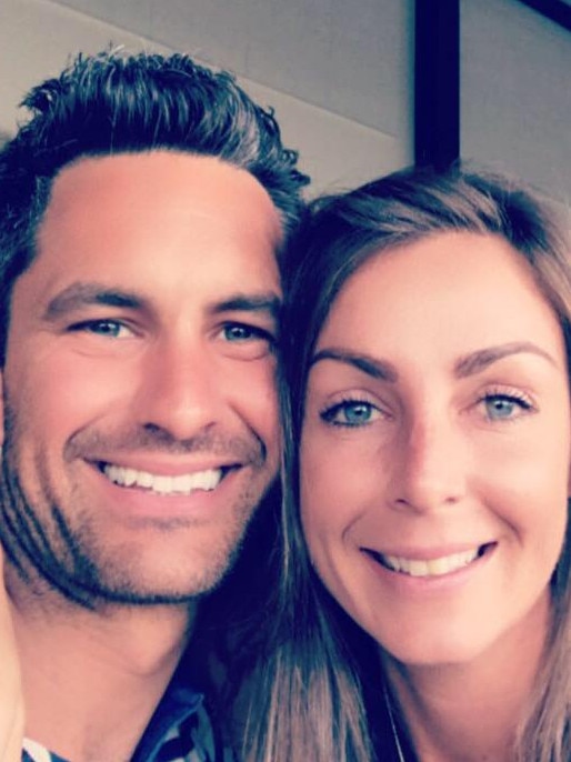 Brendan Pomponio and wife Skye Pomponio, the director of Barebods. Image: Facebook