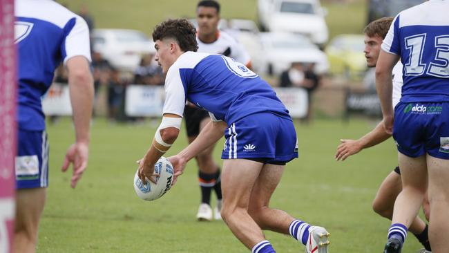 Rielly Laverty in action for the North Coast Bulldogs against the Macarthur Wests Tigers during round two of the Laurie Daley Cup at Kirkham Oval, Camden, 10 February 2024. Picture: Warren Gannon Photography