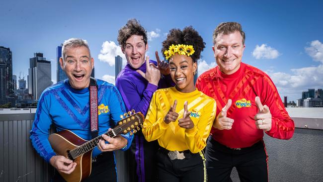 A double album of Wiggles covers titled ReWiggled — naff or harmless fun? Picture: Jake Nowakowski