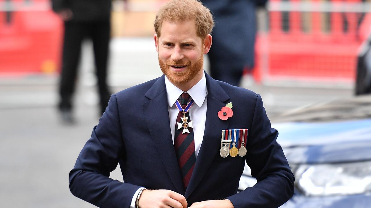 Harry still doesn’t know if he will get to keep his precious royal titles. Picture: Daniel Leal-Olivas/AFP