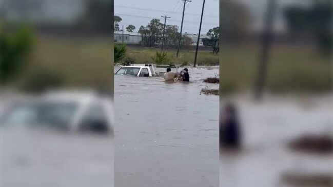 Flood rescue in Toowoomba