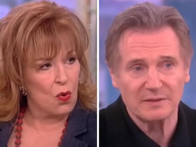 Joy Behar and Liam Neeson.