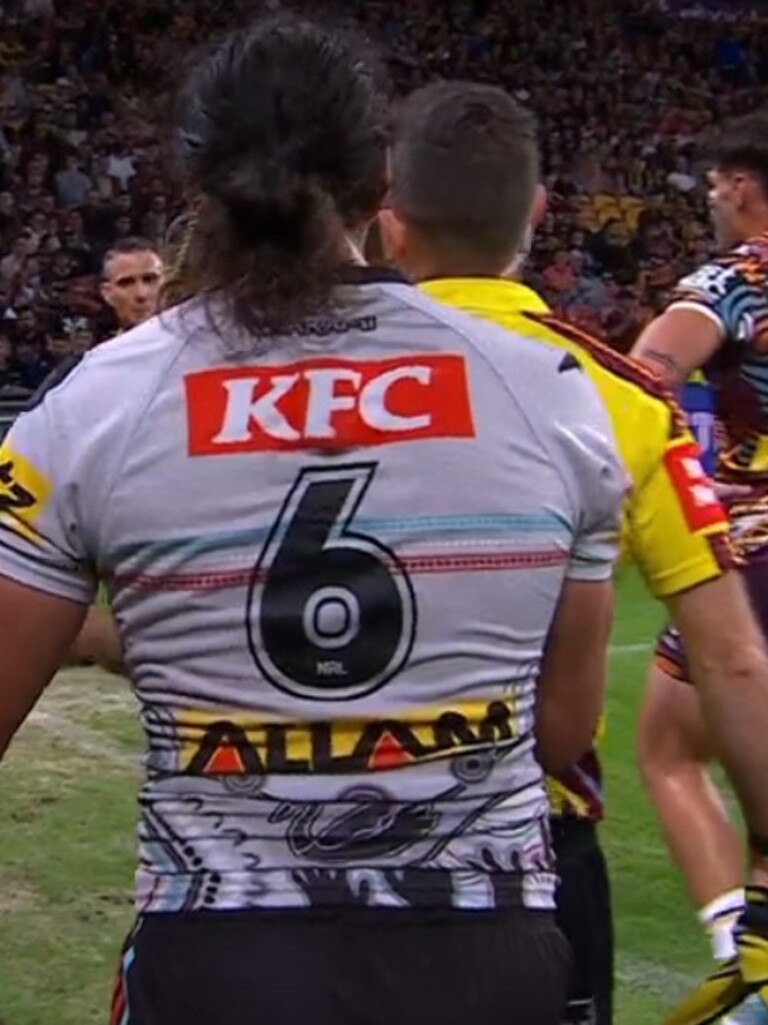 Luai only had eyes for his teammate. Photo: Fox Sports