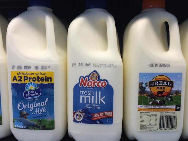 When choosing milk, pick local, branded bottles.