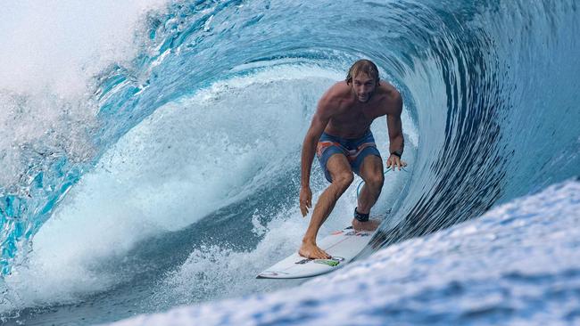 Owen Wright showing top form in Tahiti even before the event started.