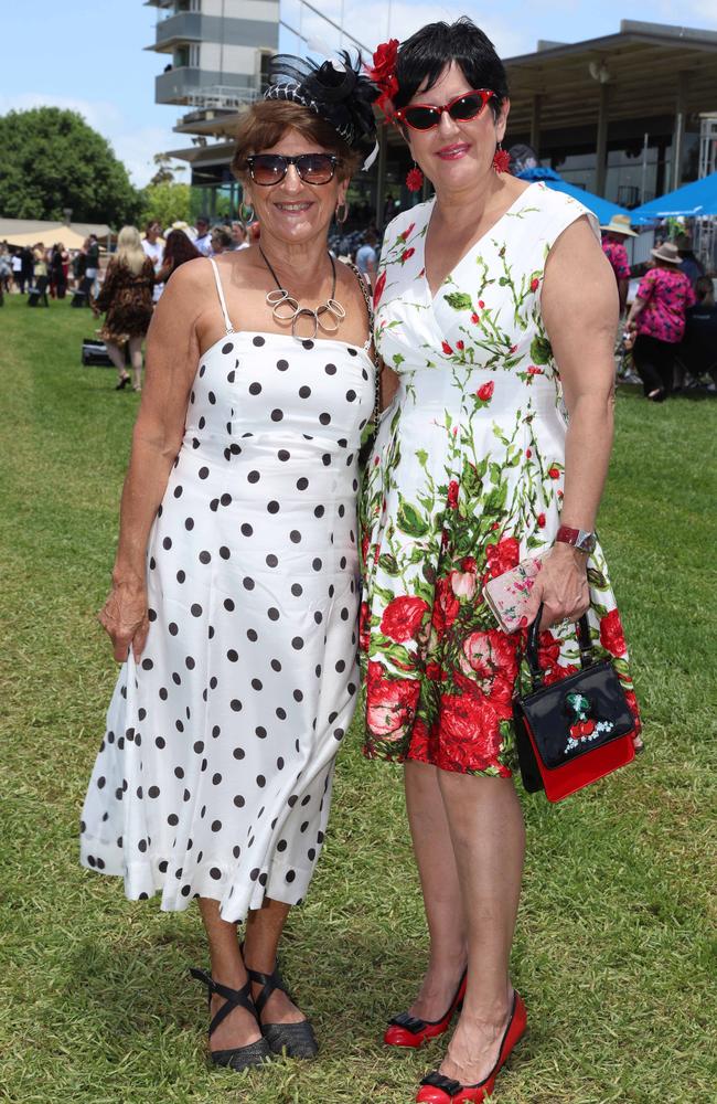 MELBOURNE, AUSTRALIA – DECEMBER 8 2024 Michelle and Doris attend the Werribee Cup in Werribee on December 8th, 2024. Picture: Brendan Beckett