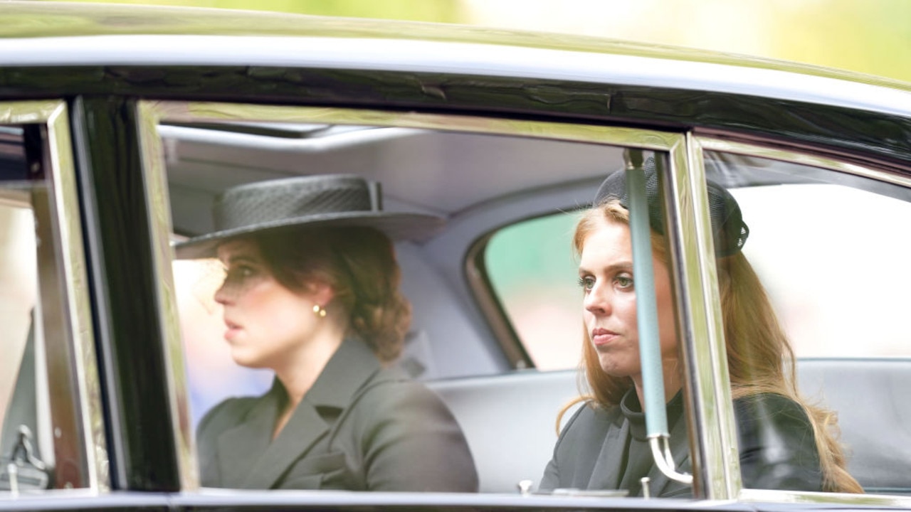 Queen funeral Princesses Beatrice and Eugenie leave service early