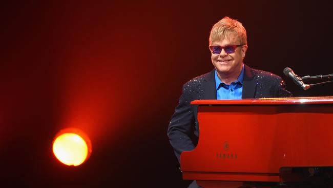 Elton John performs songs from his 2016 album Wonderful Crazy Night in Los Angeles. Picture: Larry Busacca/Getty Images