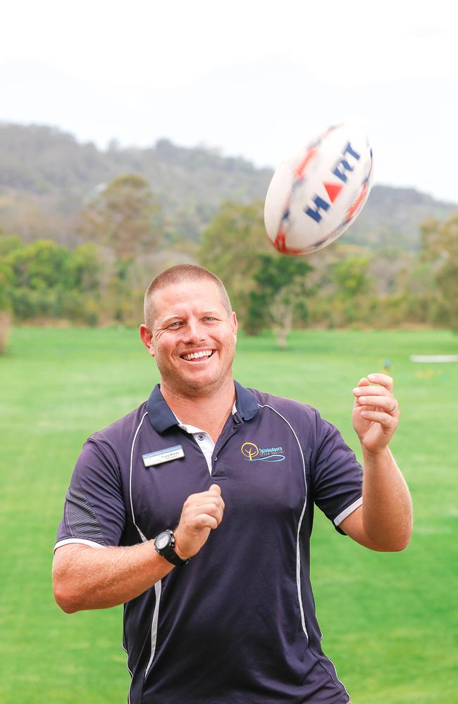 Craig Marais at Tallebudgera State School is one of 45 nominated for best PE teacher on the Gold Coast. Picture: Glenn Campbell