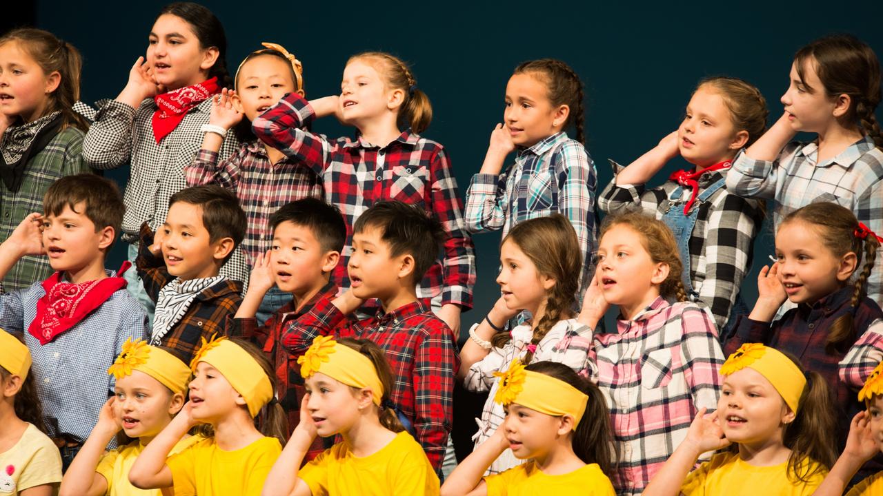 Coomera Anglican College yr 2-3 at the Gold Coast Eisteddfod. Picture: Pru Wilson Photography.