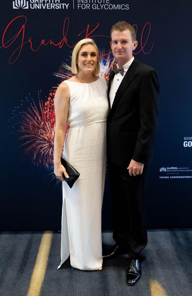 ‘I was so proud about having the confidence to back myself.’ Sally Pearson with her husband, and Kieran. Picture: Luke Marsden