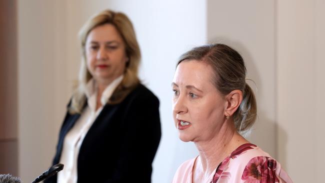 Premier Annastacia Palaszczuk and Attorney-General Yvette D’Ath. Picture: Steve Pohlner