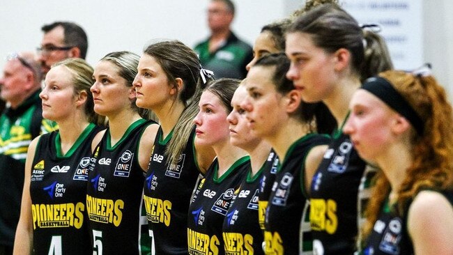 Mount Gambier Pioneers women’s team lined up for 13 matches before Covid-19 derailed the NBL1 South season. Picture: Mount Gambier Pioneers / Facebook