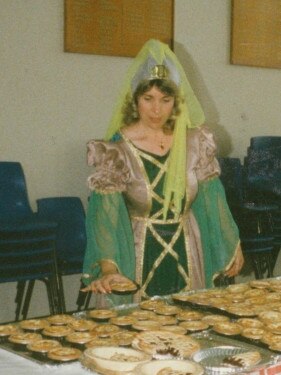 A history buff, Ms Splatt often dressed up for history days like this one at Parramatta High circa 1986.