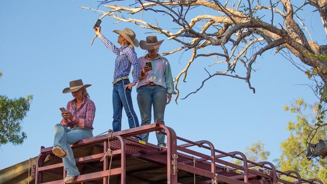 Dating can be hard enough in rural areas, even without having to search for reception! Picture: Supplied