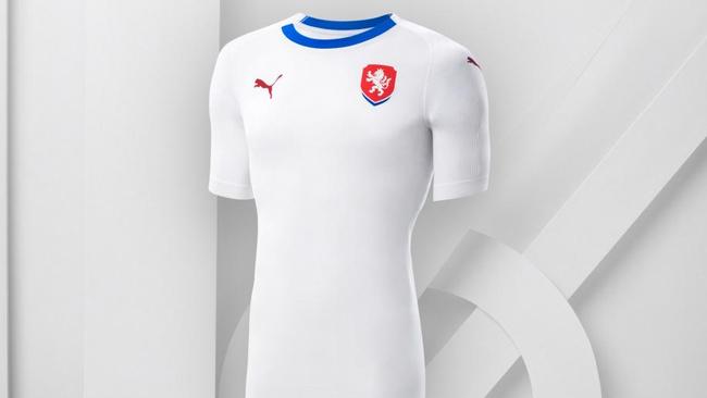 Czech Republic's white Puma away kit
