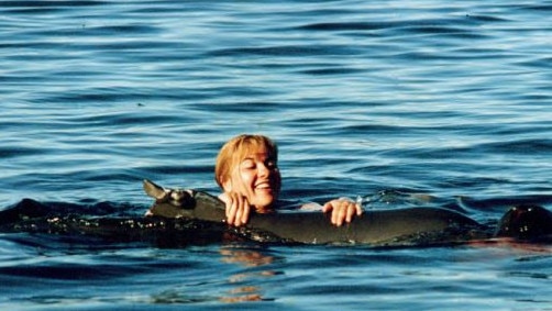 With Jock again in the Port River. Picture: Mike Bossley