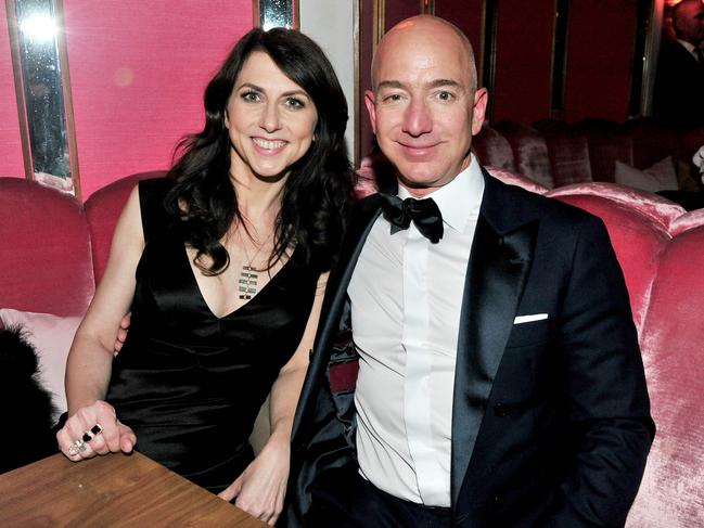 Amazon CEO Jeff Bezos and his author wife MacKenzie have called it quits after 25 years. Picture: AFP