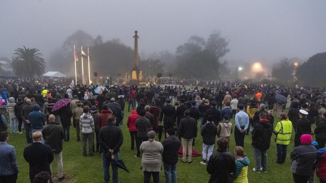 Anzac Day dawn service, Monday, April 25, 2022. Picture: Kevin Farmer