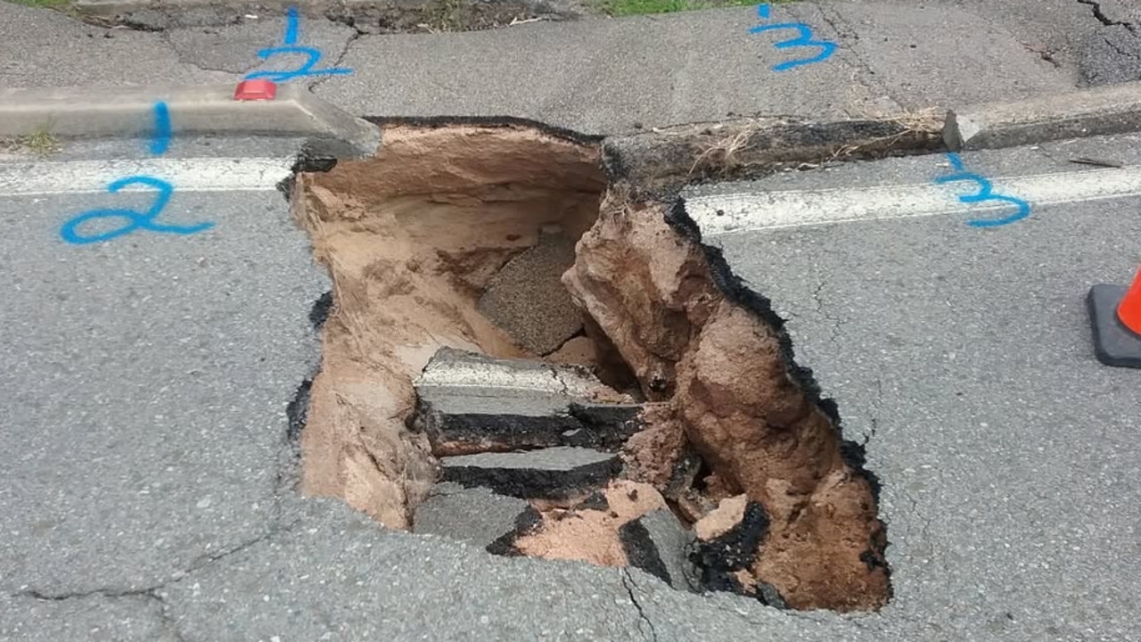 Damage along Gustav Creek bridge after flooding in December, 2024. Picture: Supplied