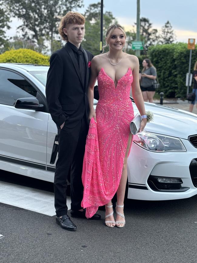 The students of Aldridge State High School arriving at their formal.