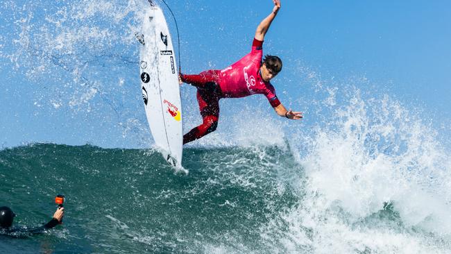 Jack Robinson was knocked out of the World Surf League finals. Picture: Pat Nolan/World Surf League via Getty Images