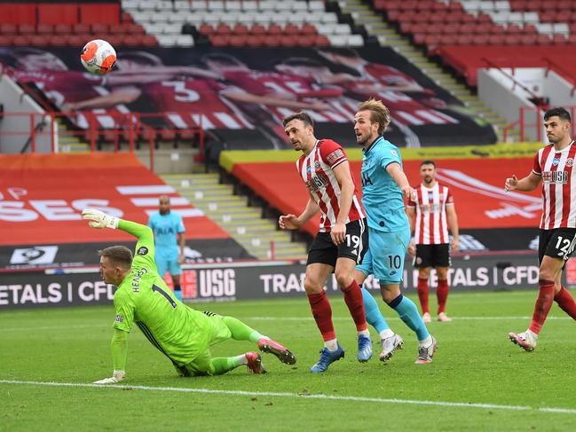 It ruled out Harry Kane’s goal. (Photo by Michael Regan/Getty Images)