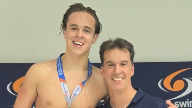 Sam Welsh with his father Matt Welsh. Picture: Facebook.