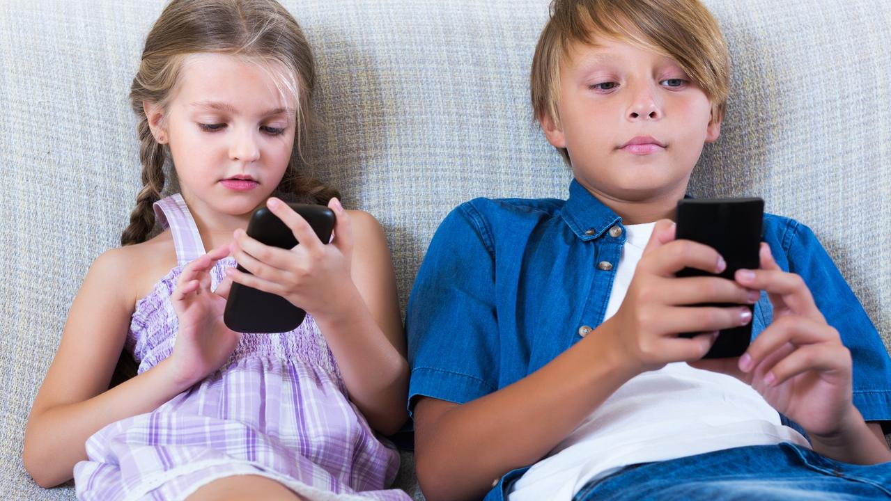 Kids who spend time on devices rather than playing sport or interacting with friends have been found to be ‘more worried, more anxious’. Picture: iStock