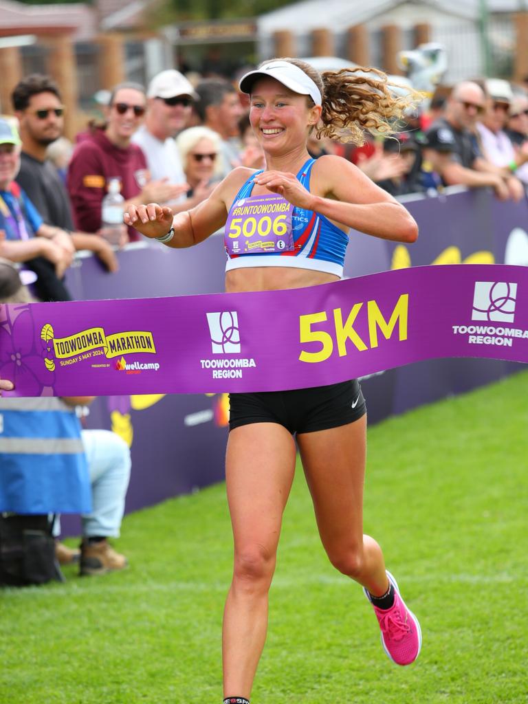 Toowoomba Marathon Visit Toowoomba Region 5km event winner Brielle Erbacher. Photo: Supplied