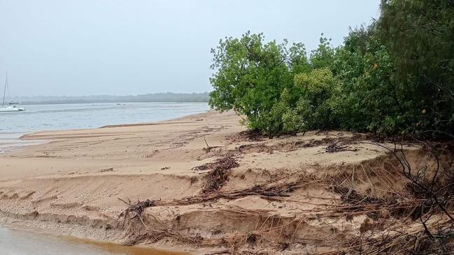 Flood damage across Hervey Bay.