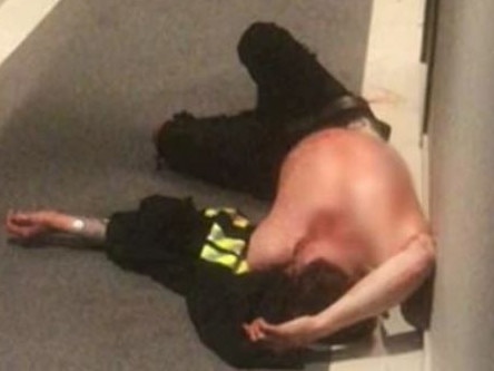 Image relating to case involving Irish national Patrick Farrell accused of two horrific attacks in Sydney. Pictured: Alleged victim Oliver Solan was found half-conscious in the hallway on the second floor of the apartment block (pictured). Picture: 7 News